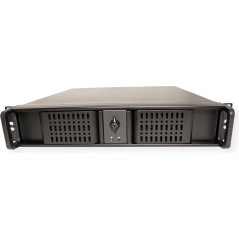 Inter-Tech IPC 2U-2098-SK Rackmount Micro-ATX Case - No Power Supply - Sleek Black Design for Optimal Performance